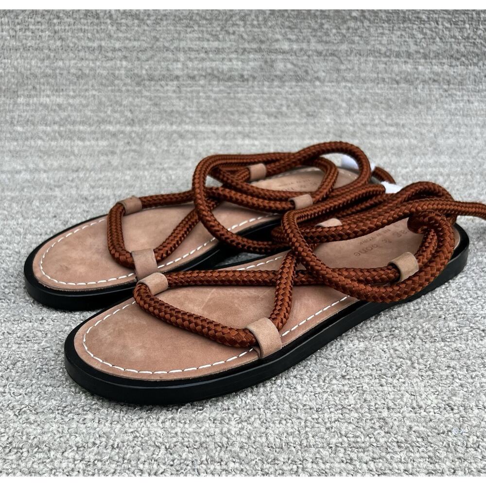 rag & bone Infinity Brown Sandal Leather and Nylon Women's Size 8 US NEW - Picture 4 of 16